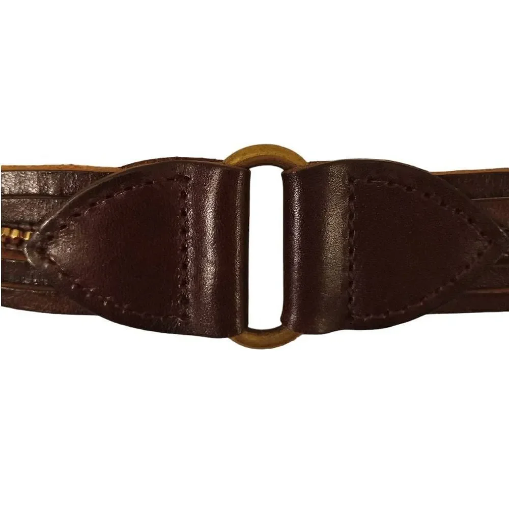 Vintage Brown Split Leather Belt